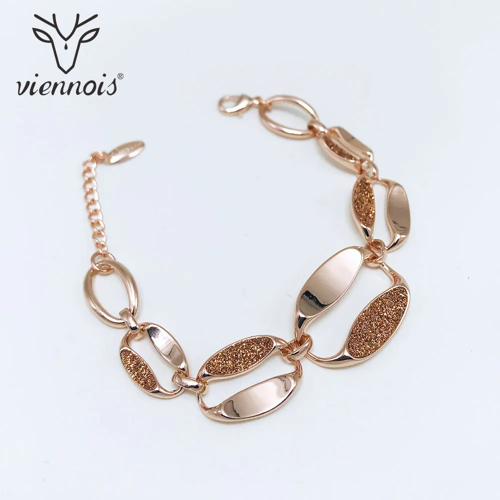 Viennois Bracelet &amp Bangles For Women Rose Gold/ Gold Color Chain Shining Polishing Wedding Jewelry 2020 | Украшения и