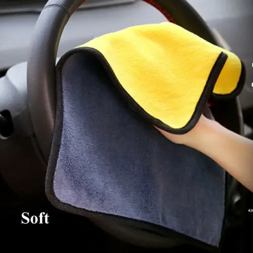 

Super Absorbent Car Wash Microfiber Towel Car Cleaning Drying Cloth Hemming