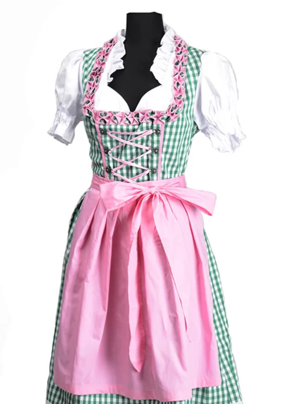 Костюм Октоберфест Германия октября дирндль юбка платье передник с блузкой