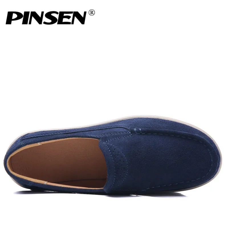PINSEN 2020 Women Shoes Leather Suede Fringe Slip-on Flat Platform Ladies Woman Flats Creepers Moccasins zapatillas mujer | Обувь