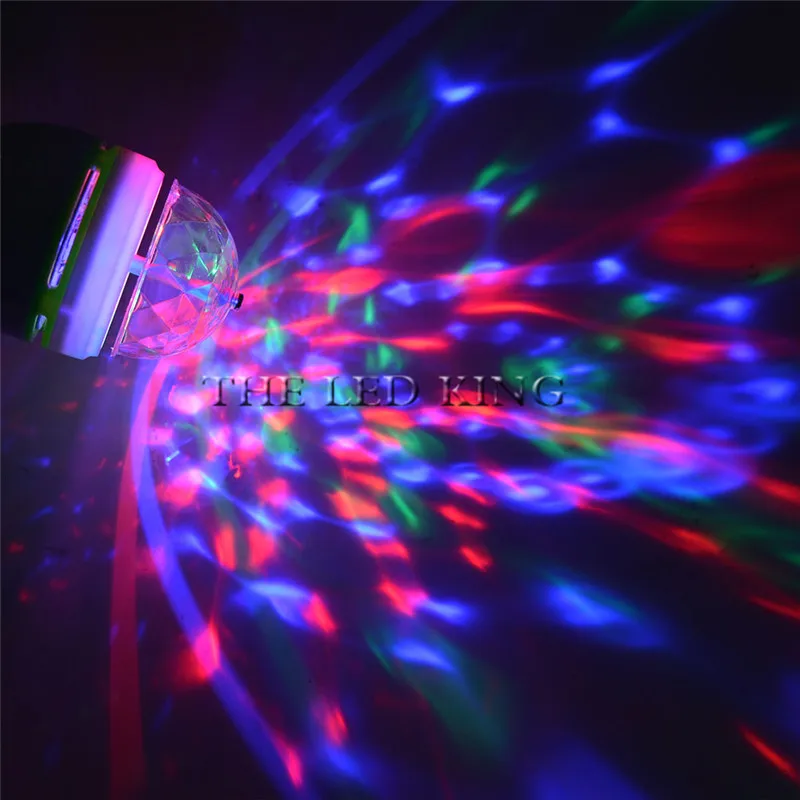 Автоматический вращающийся лазерный светильник ZUCZUG 1 шт. 6X 10X 85-265 в E27 3 Вт RGB для
