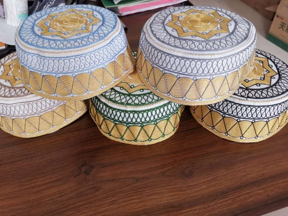 Мужские Арабские исламские молитвенные шляпы топи африканские Kippah головной убор s мусульманская индийская еврейская шляпа желтый Бог Musulman Hombre Кепка boina