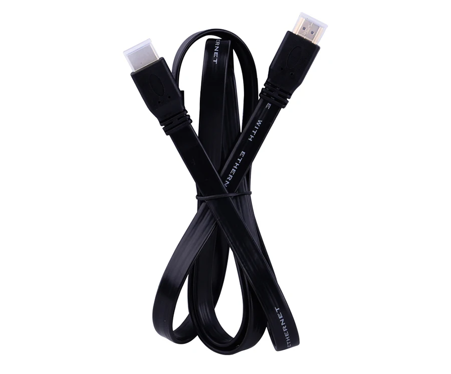 Высокое качество HDMI кабель 1,5 метра 3,0 метра Male-Male 1,4 версия плоская линия Короткие линии 1080 p для проектор HDTV xbox PS3