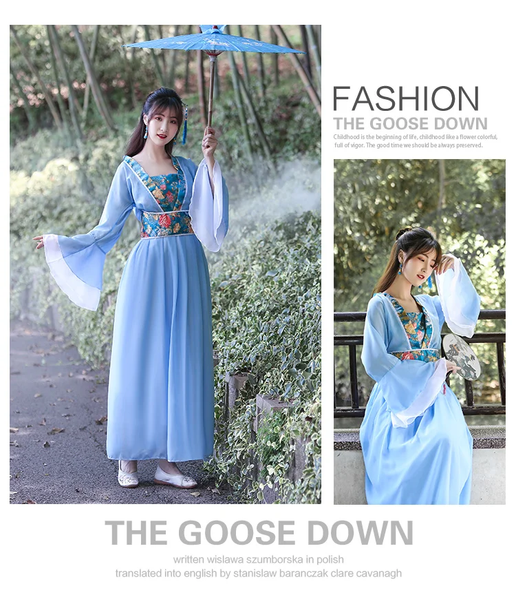 Специальное предложение Новое поступление полиэстер китайский Hanfu древний китайский костюм сказочной принцессы Tanabata