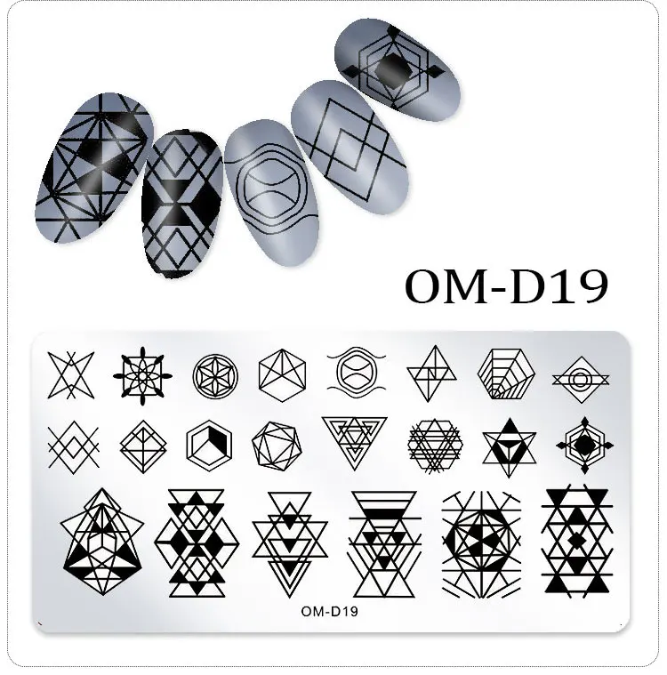 1Pc Nail Stamping Plates Lace Flower Animal Geometry Pattern Nail Art Stamp Stamping Template Image Plate Stencil Manicure Tools