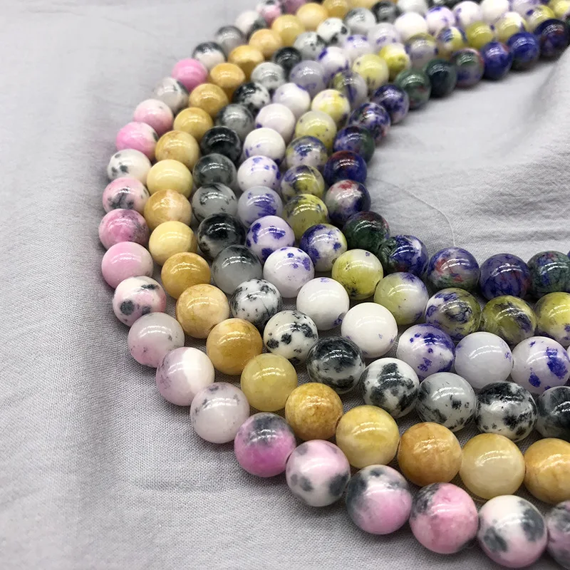 6mm 8mm 10mm Natural Stone Bead Pink Quartz Amethysts Agates Lapis lazuli For Jewelry Making DIY necklace Bracelet 15 Inches | Украшения и