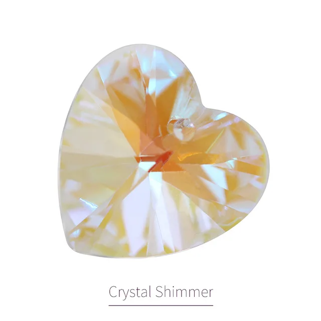 crystal shimmer K9 стекло кристалл 6228# XILION сердце кулон высокое качество Стразы бусины для рукоделия ювелирных изделий - Цвет: crystal shimmer