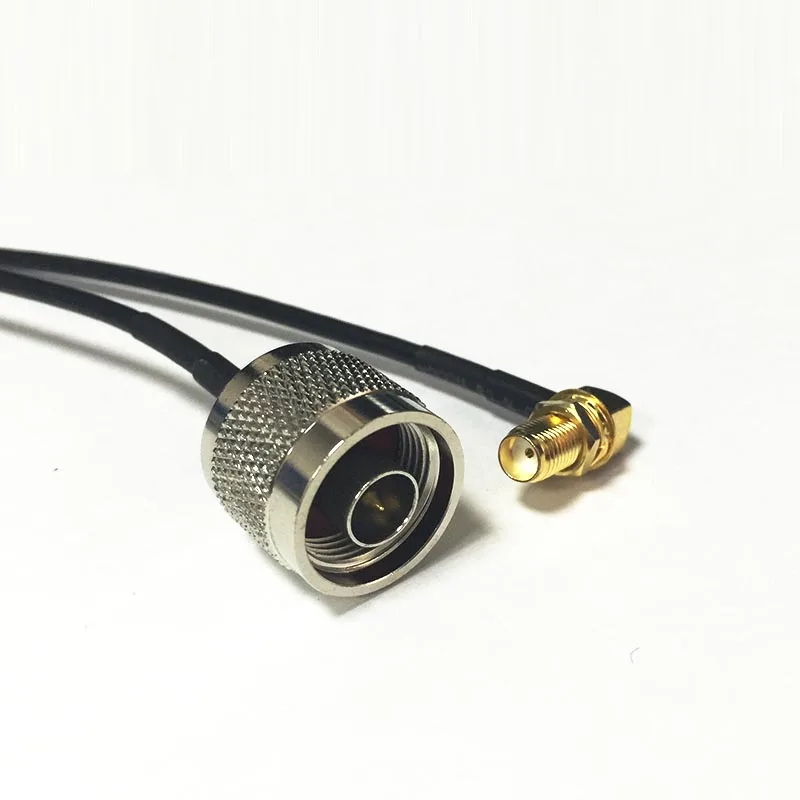 

New Modem Coaxial Cable N Male Plug Switch SMA Female Jack Nut Right Angle Connector RG174 Cable 20CM 8" Adapter RF Jumper