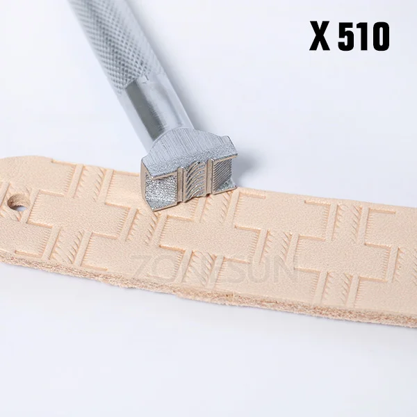 X510 ZONESUN ручной работы, сделай сам, коровья кожа, инструмент для резьбы, печати, кожа, цветочный узор, ремесло, гравировка, тиснение, тиснение, форма, инструмент для рукоделия - Цвет: X510
