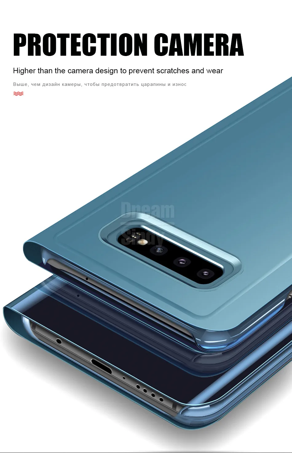 Роскошный умный флип-чехол для samsung S7 Edge S10 S8 S9 Plus S10e противоударный чехол Note 8 9 чехол для телефона