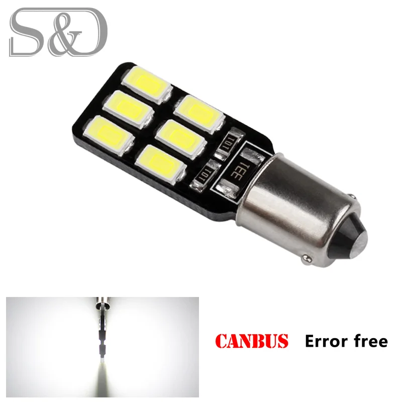

2pcs BA9S 12 SMD 5630 LED Canbus lamps Error Free t4w h6w Car LED bulbs interior Lights Car Light Source parking 12V White