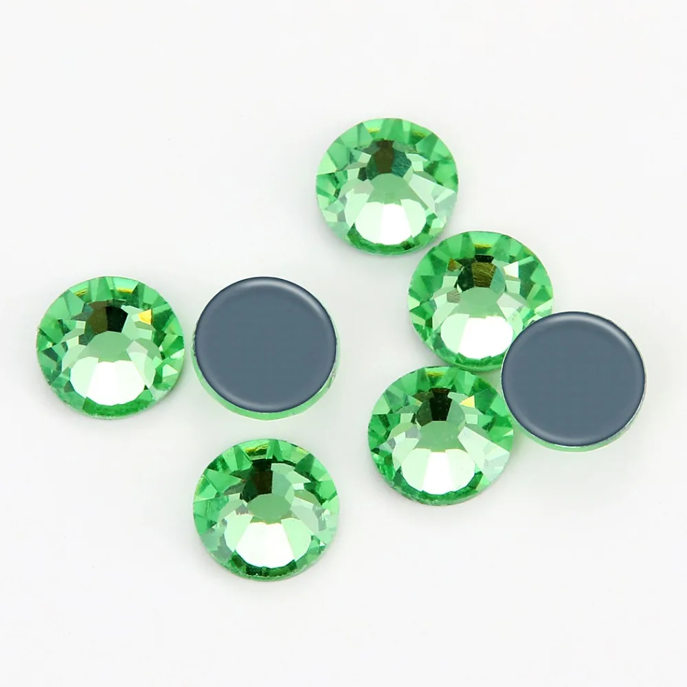 Новый SMC Cut Peridot Iron on Стразы ss16 ss20 ss30 Hotfix класса s AAAAA для роскошных вещей DIY|Стразы| |