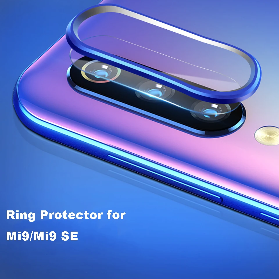 Защитный чехол с алюминиевым кольцом для задней камеры Xiaomi Mi9 Mi 9 SE Redmi Note 7/Pro