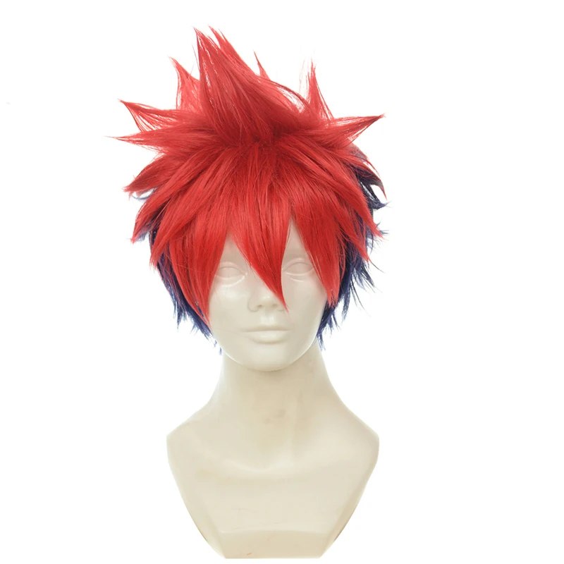 Парик для косплея Shokugeki No Soma Yukihira Souma мальчиков 30 см короткие прямые термостойкие