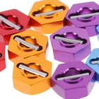 4 шт.компл. Шестигранная гайка из алюминиевого колеса с штифтами приводные концентраторы 4P HSP 102042 110 обновленные запчасти Himoto для 4WD RC автомобиля