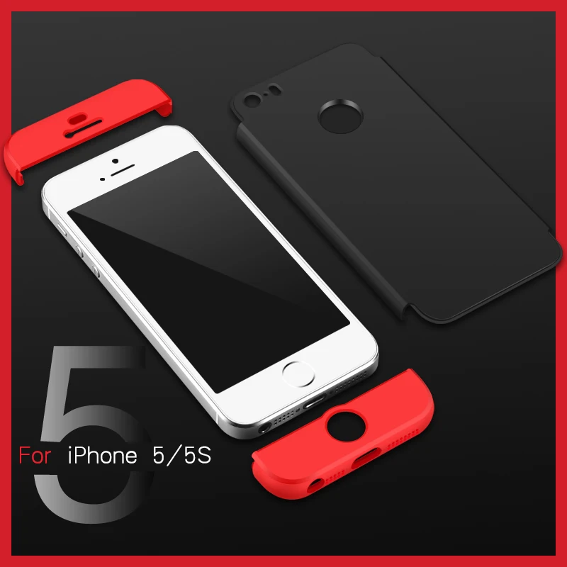 Toraise Case for iPhone 5s se Luxury 360 Full Protective Hard Frosted PC Back Cover 5 capa | Мобильные телефоны и