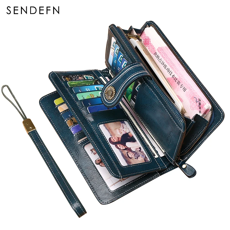 Кошелек SENDEFN Женский из спилка длинный на молнии 5186N 65|zipper purse|brand pursepurse brand |