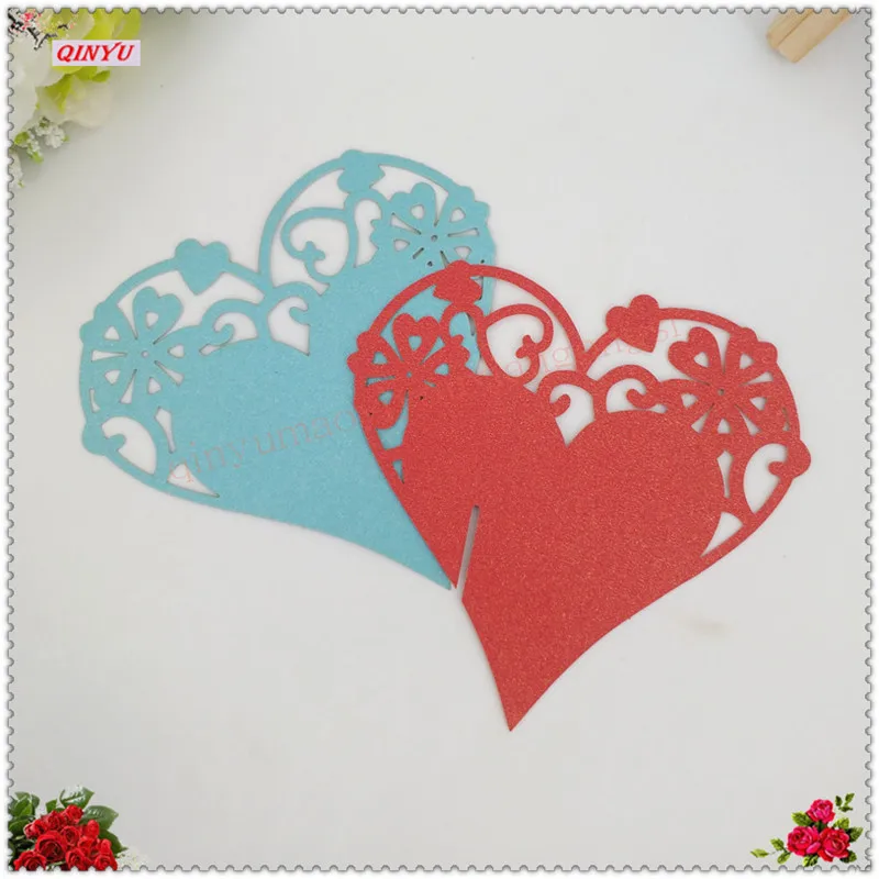 Лидер продаж карточка для чашек 100 шт./лот свадебные сувениры в форме сердца