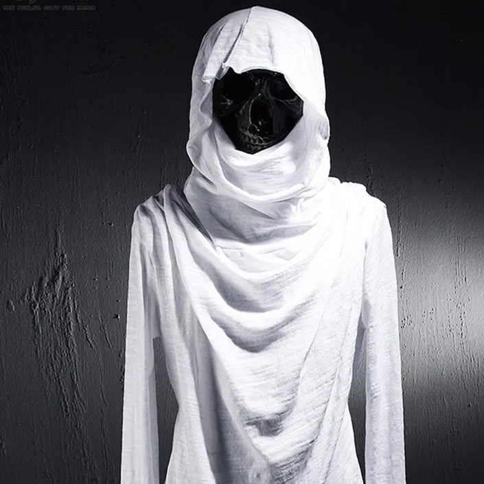 

2017 Male costume with a hood medium male irregular clothes M-XL The singer's clothing