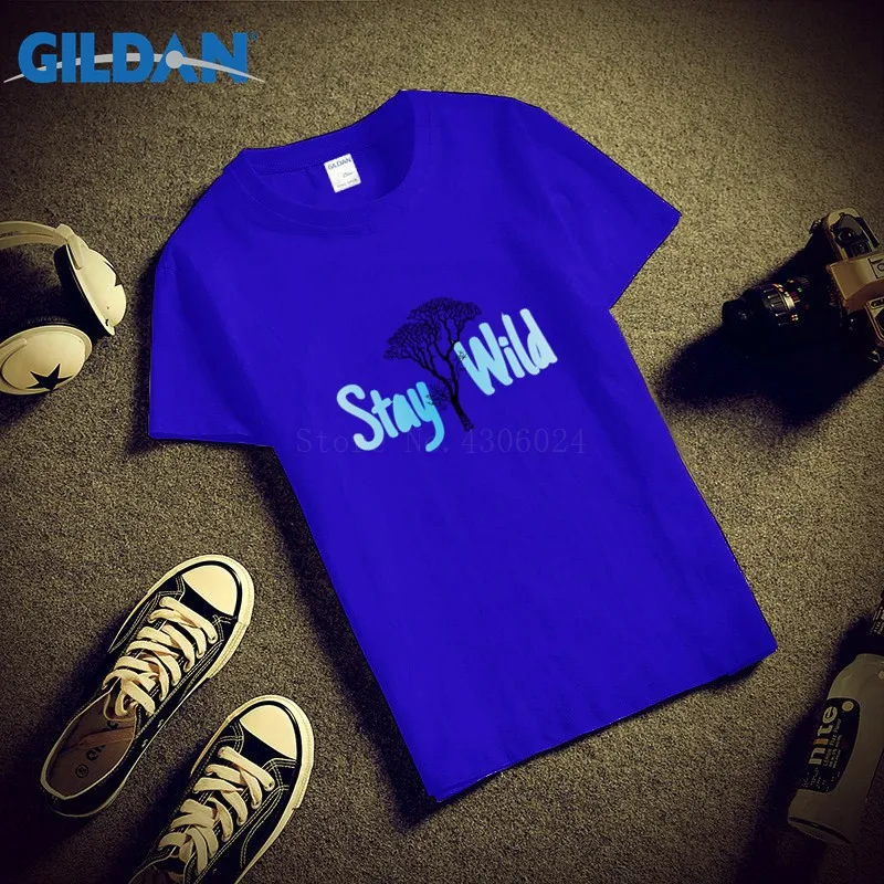 Повседневная футболка для Для мужчин круглый вырез горловины Staywild Футболка