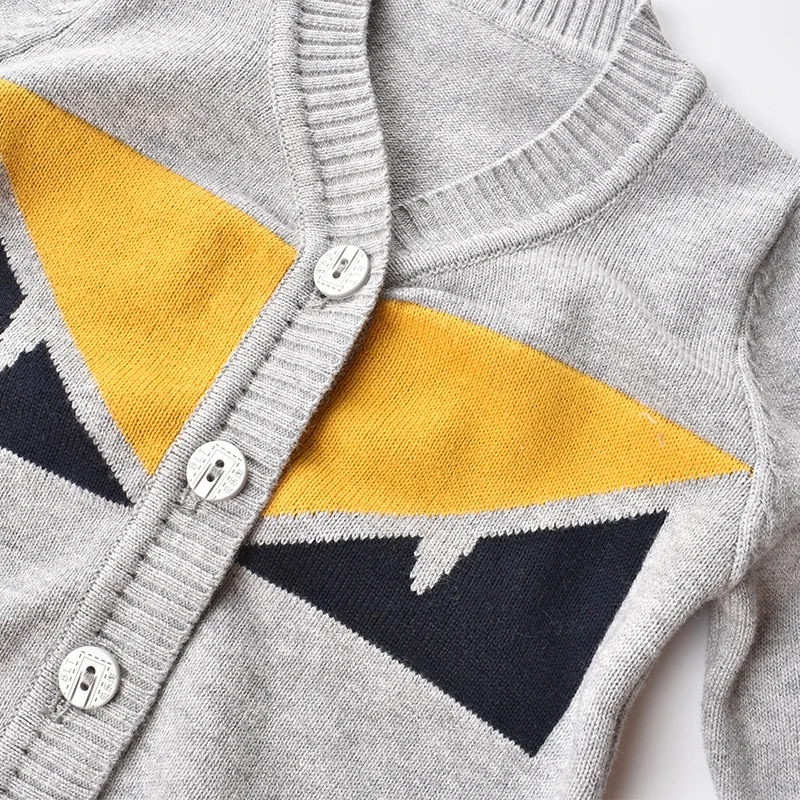 Baby sweater 2019 kids Long Sleeve cardigan for boys Children winter Toddler Knitted jumper Tops | Мать и ребенок