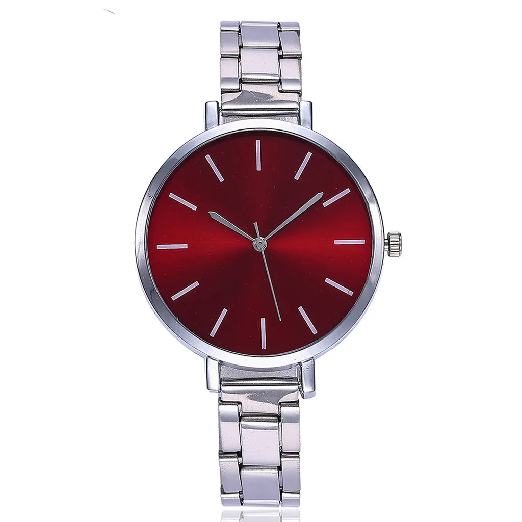 Red Relogio Feminino Модные женские повседневные часы Роскошные Аналоговые кварцевые наручные часы Роскошные Montre Femme saat Reloj Mujer - Цвет: Red