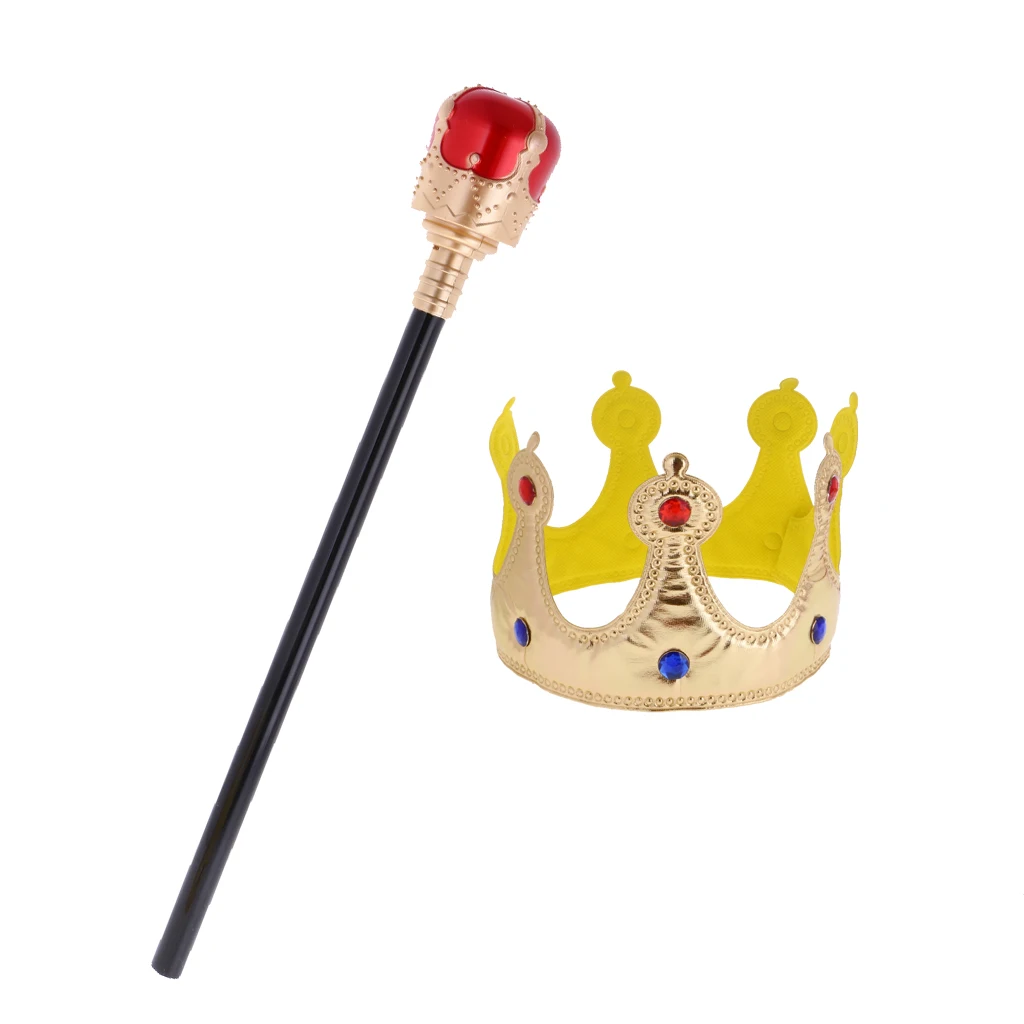Модные скипетр детская король queen аксессуары для костюмов и королевской короны