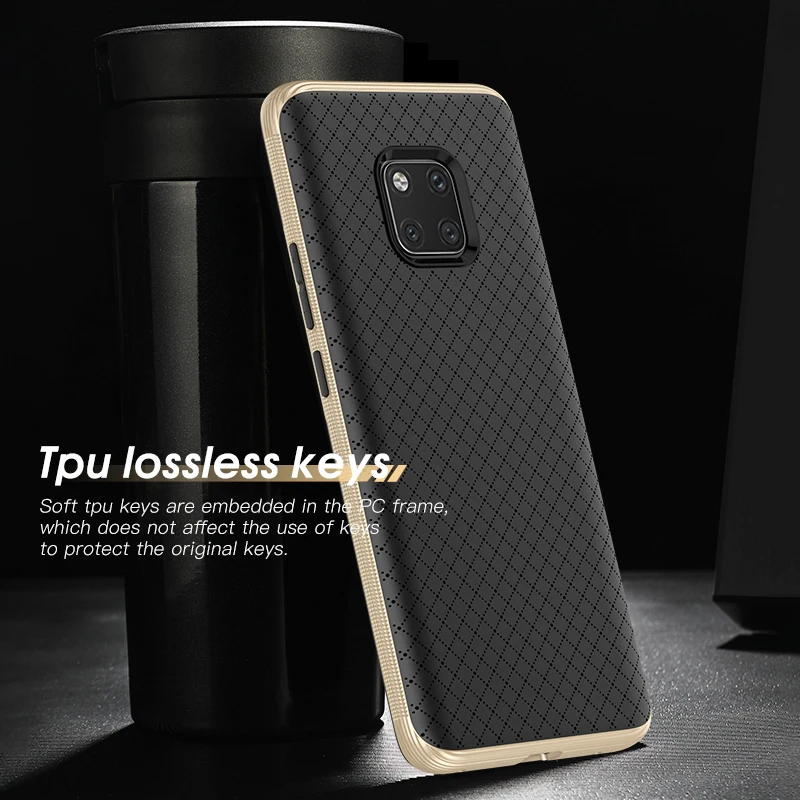 Для huawei mate 20 Чехол IPAKY 20X PC бампер силиконовый мягкий задний 2 в 1 Гибридный