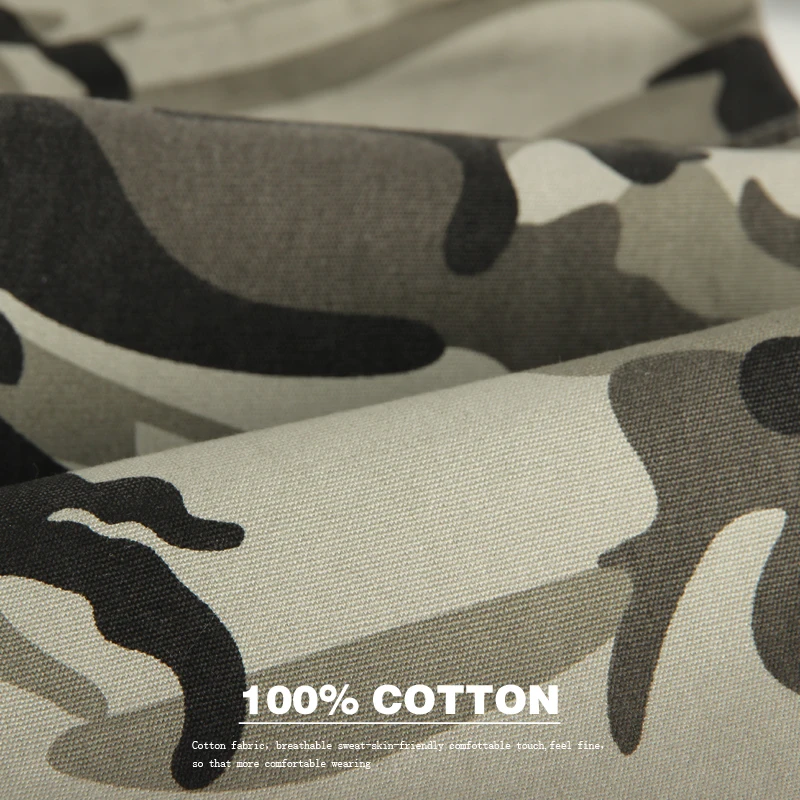 

2020 Autumn New Camouflage Cargo Pants Men High Quality Fashion Casual Straight Cotton Brand Tactical Trousers Male