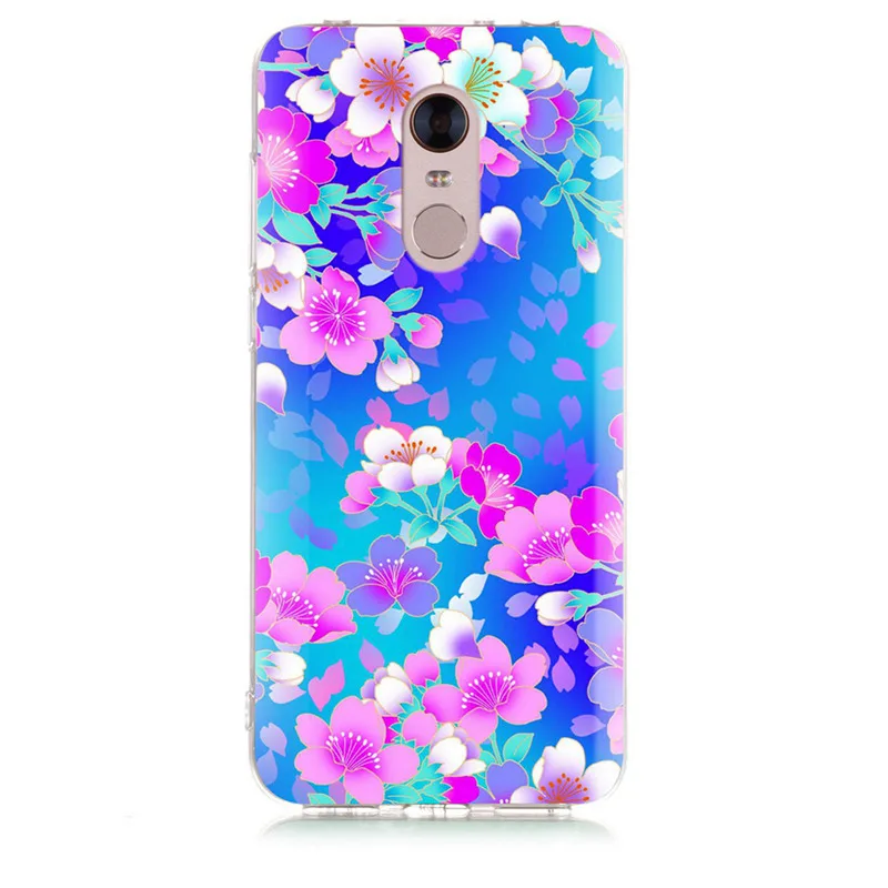 For Xiaomi Redmi 4X Note 3 Mi A1 4 Pro 4A 5 6 5A 6A TPU Colorful Scenery Flower Painted Case Fundas D018 |