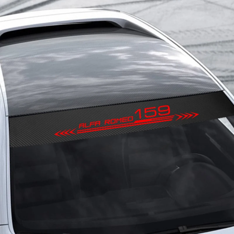 Автомобильные аксессуары 135 см x 20 см, авто переводная Наклейка для окна, переднего лобового стекла, Солнцезащитная наклейка для alfa romeo 159 147 156 giulietta GT