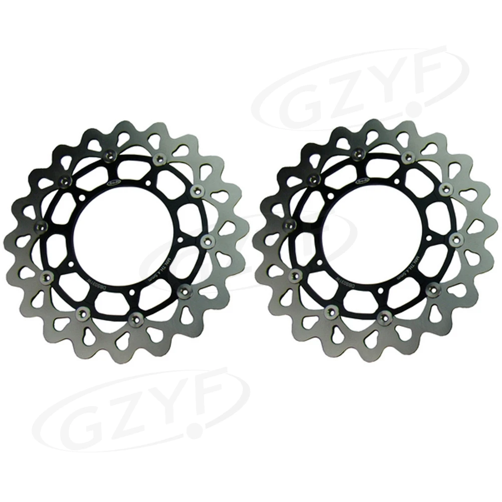 

For Yamaha YZF R1 2004 2005 2006 Motorcycle Front Rear Brake Disc Rotors Set Floating Disks Black 3PCS