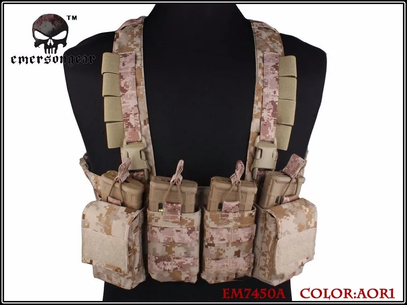EmersonGear легкая Грудь Rig страйкбол боевой Молл жилет EM7450|vest airsoft|airsoft multicam vestairsoft chest |