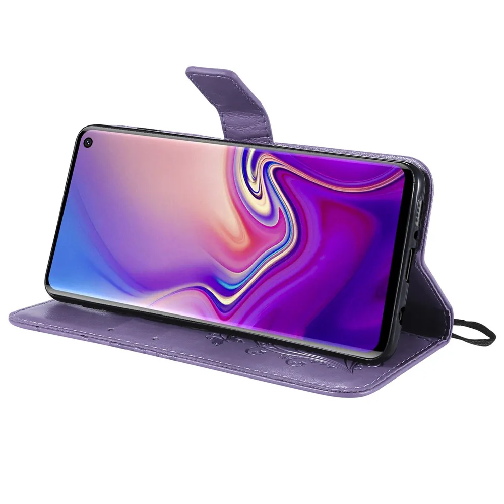 Кожаный флип кошелек книжная полка для samsung Galaxy S10 5G S10E S9 S8 S7 S6 Edge Plus Note 9 8 слотов
