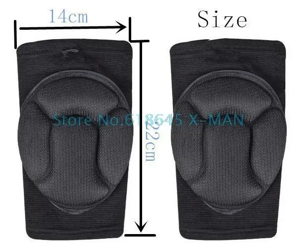 

Sponge Knee Support Black Soccer Knee Pads Protector Sports Kneepads Fitness Goalkeeper Football Volleyball Knee Support L134