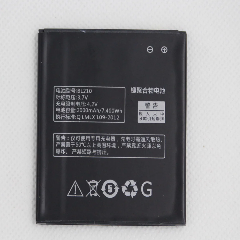 

20pcs/lot Mobile Phone battery BL210 for A536 A606 S820 S820E A750E A770E A656 A766 A658T S650 internal replacement Batteries