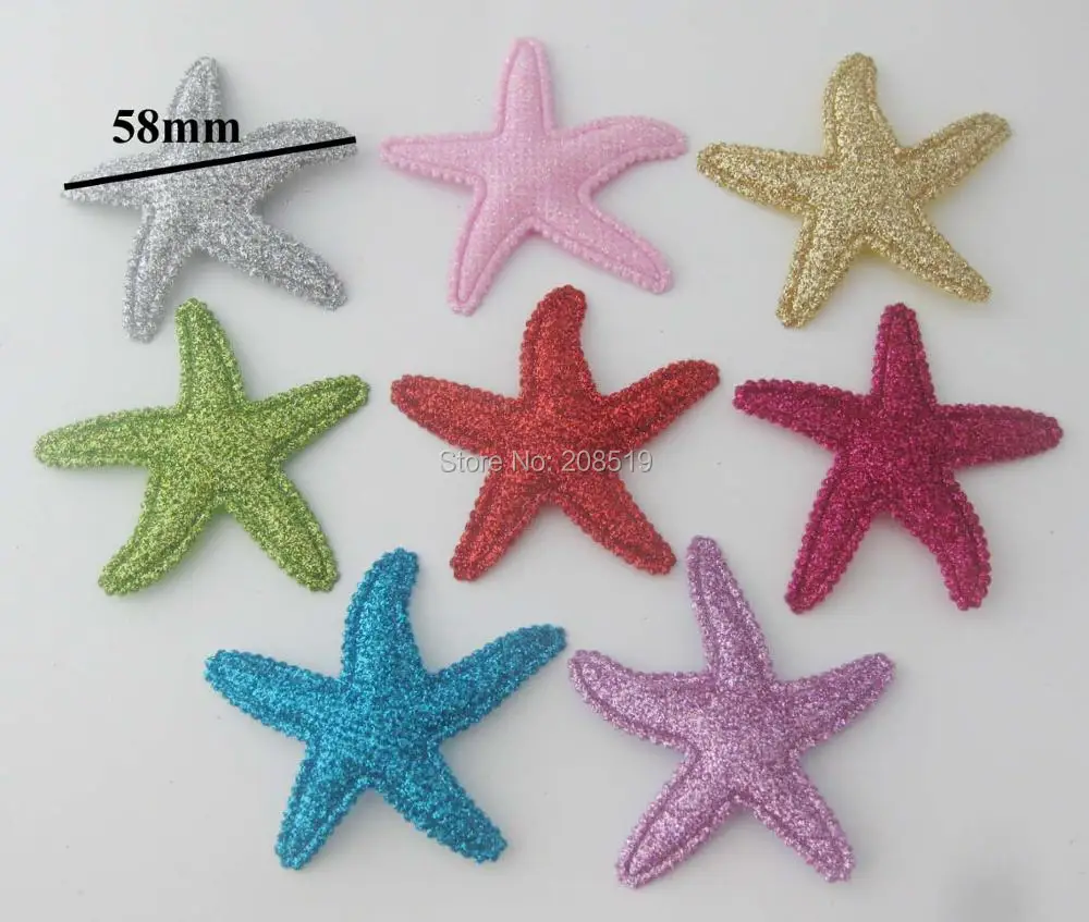 

PANVGL About 58mm glitter patches 120pcs padded felt home decor DIY scrapbooking ornament