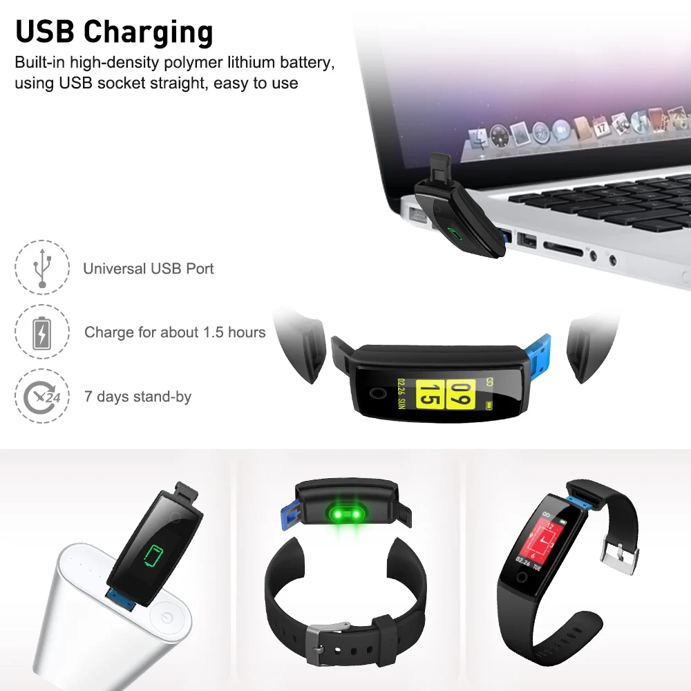 Отель Riversong волна BP Pro Smart часы 0 96 ''OLED Bluetooth 4 браслет здоровья Браслет