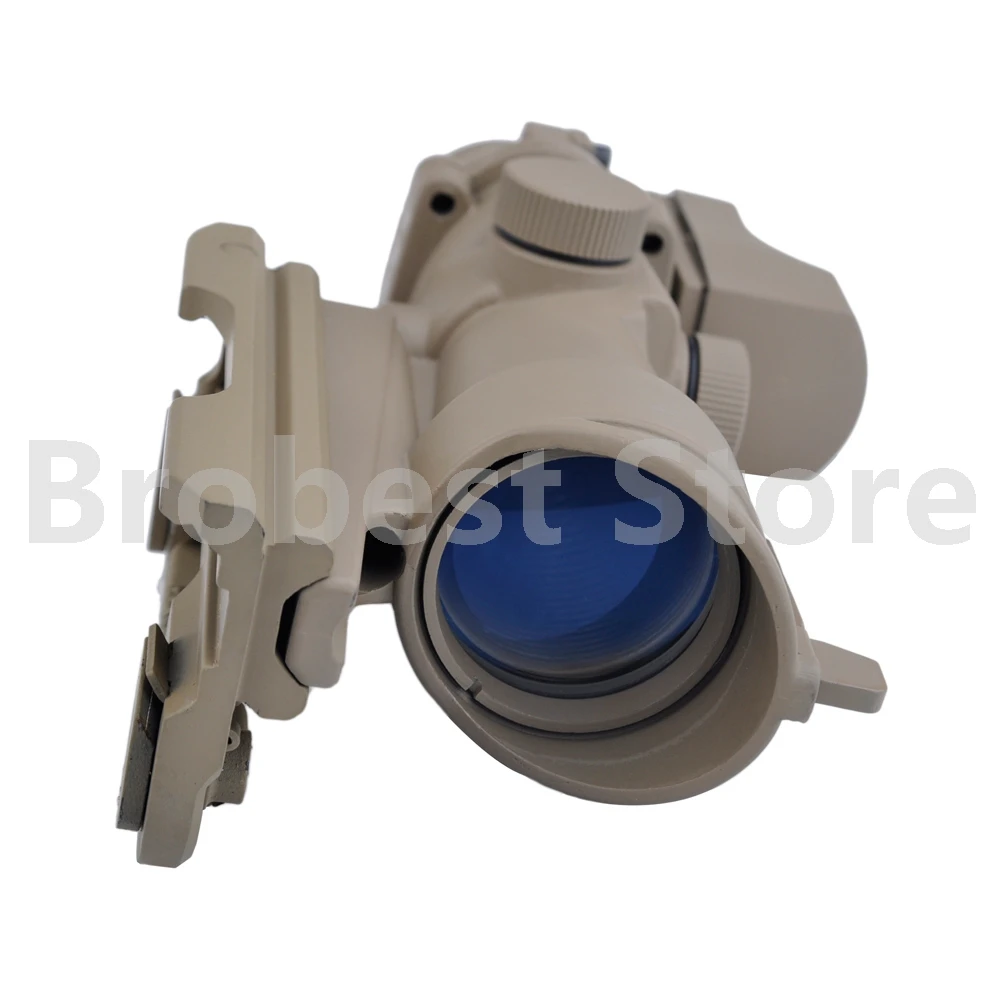 Оптический прицел Brobest ACOG 4x32 и миниатюрный красный точечный оптический Волоконно