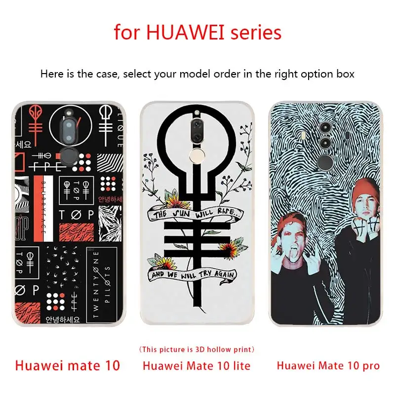 Чехол для телефона с музыкальным принтом Группы 21 Twenty One Pilots Huawei Mate 10 20 Lite 20X Pro Nova 4