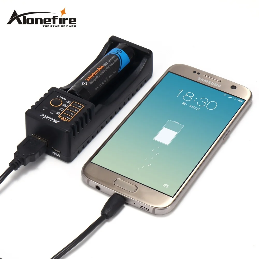 Alonefire MC101 Интеллектуальный литий ионный аккумулятор 3 7 В Ni MH Cd 1 2 USB зарядное