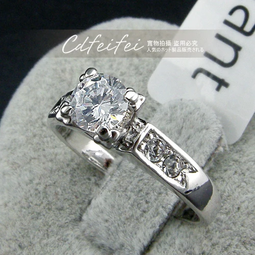 Красное яблоко обручальные кольца Мода Циркон коготь низкая цена золото женское