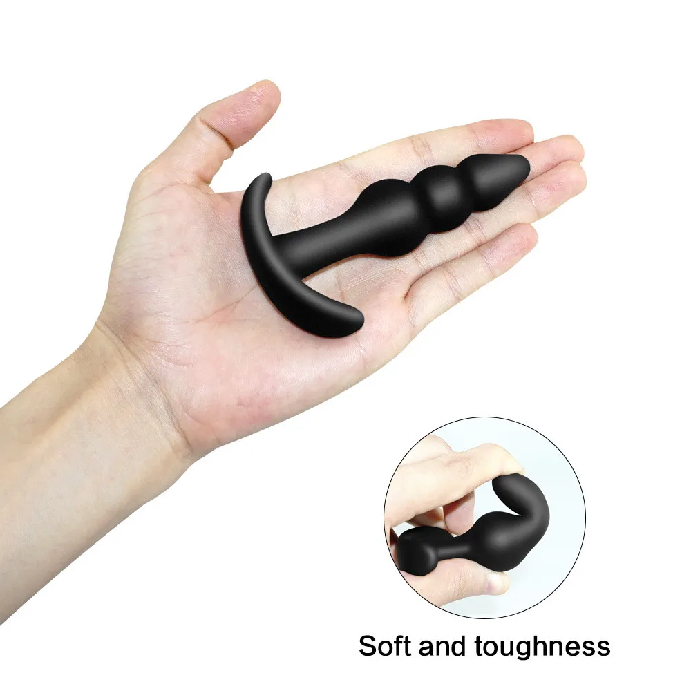 1PC Medical Silicone Anal Beads Butt Plug Plugs Novelty Entry-level ButtPlug Erotic Sex Toys For Woman Men Gay Products | Красота и