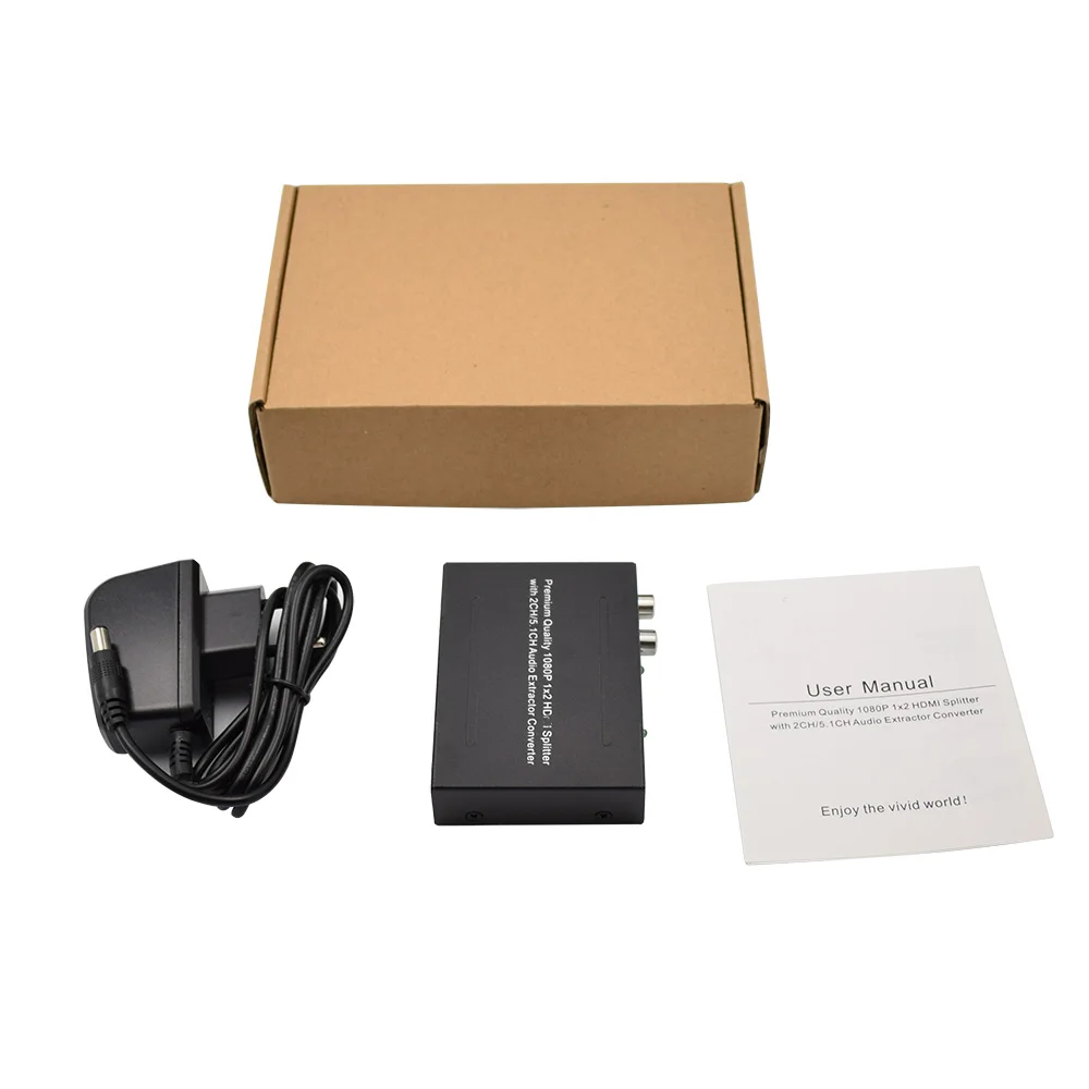 Для XBOX PS3 PS4 Smart HD HDMI сплиттер 2 порта 1080P 1x2 2CH/5.1CH Spdif Toslink + L/R аудио экстрактор