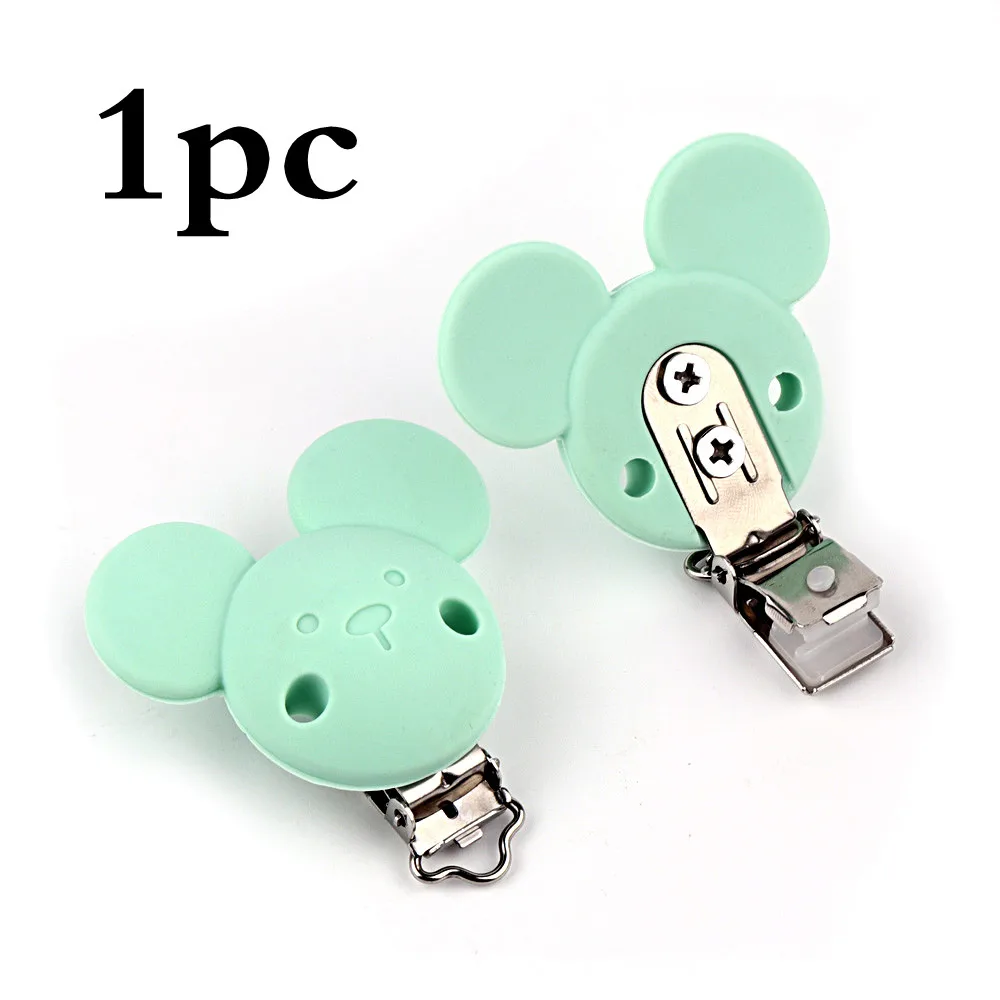 mint 1pc TYRY. HU 1 шт. Успокаивающая Детская Подвеска-прорезыватель пищевое Силиконовое зубное кольцо жевательная игрушка соска зажимы Силиконовые Прорезыватели - Цвет: mint 1pc