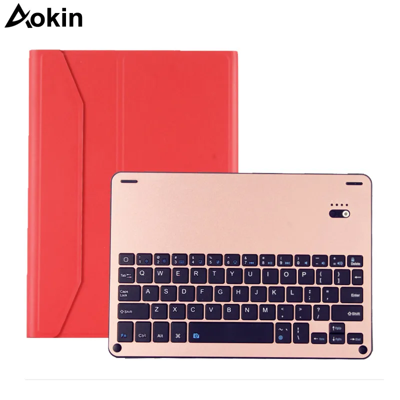 Клавиатура Aokin Bluetooth 3 0 беспроводная аккумуляторная клавиатура ABS + чехол из