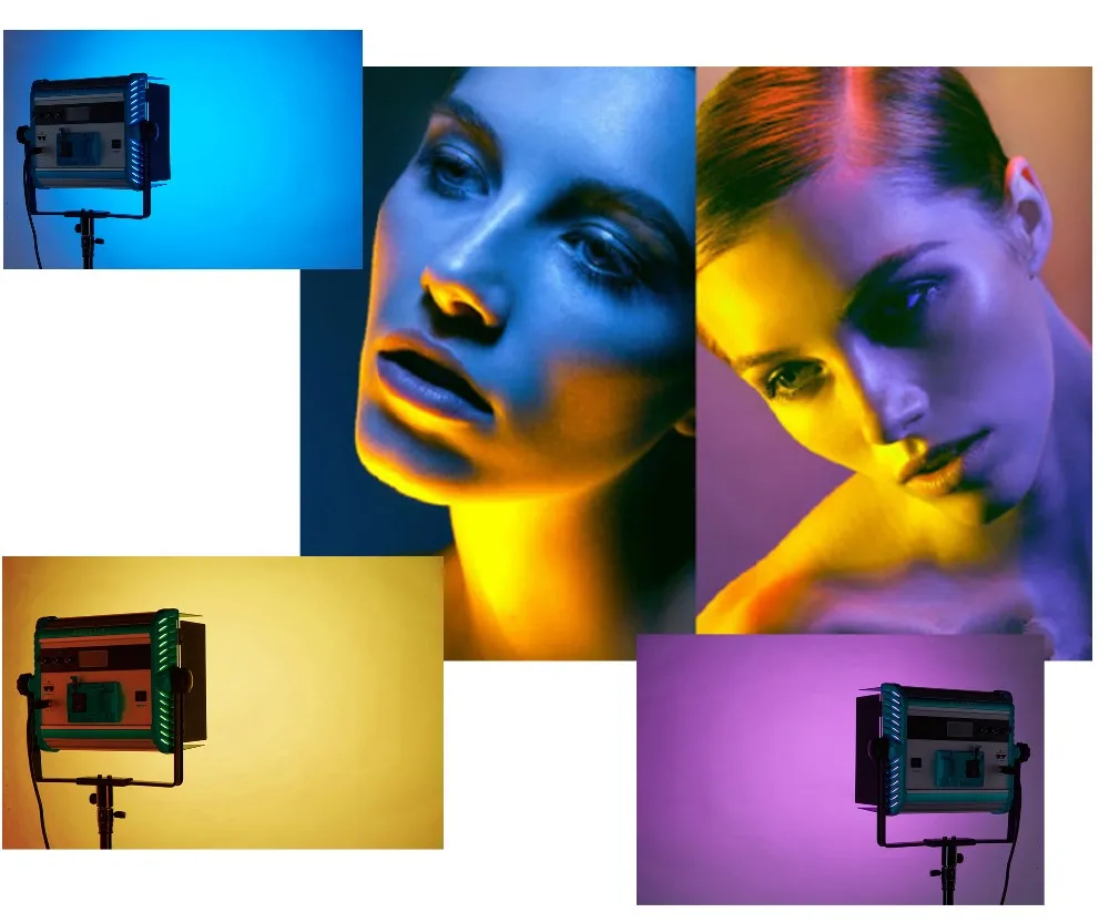 Светодиодная панель Yidoblo 140 Вт RGB 4 цвета с пультом ДУ|Фотографическое освещение| |