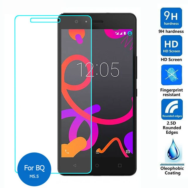 Для BQ Aquaris M5.5 закаленное стекло 9H Высококачественная защитная пленка