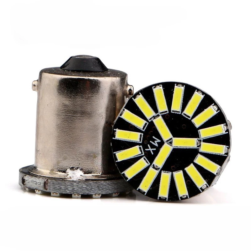 YSY 50 шт./лот DC12V S25 1156 Ba15s 19SMD 4014 LED Canbus Автомобильный задний тормоз запасной