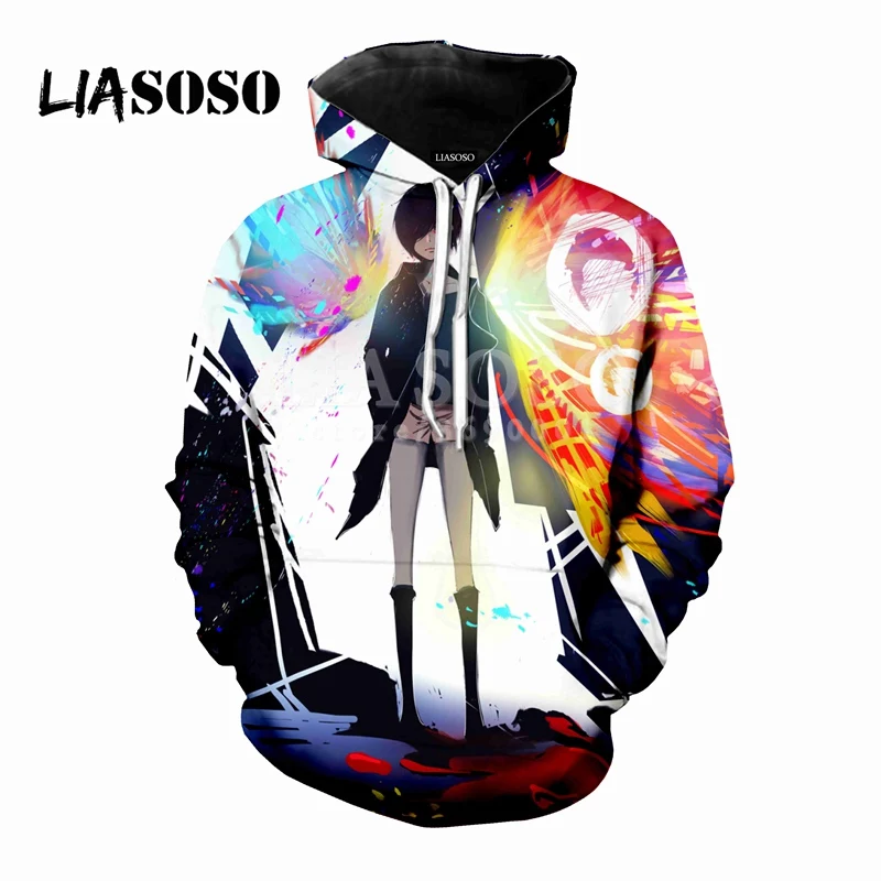 Liaseo 2018 аниме Токийский Гуль Кен канеки тоука Кирисима 3D печать женские мужские